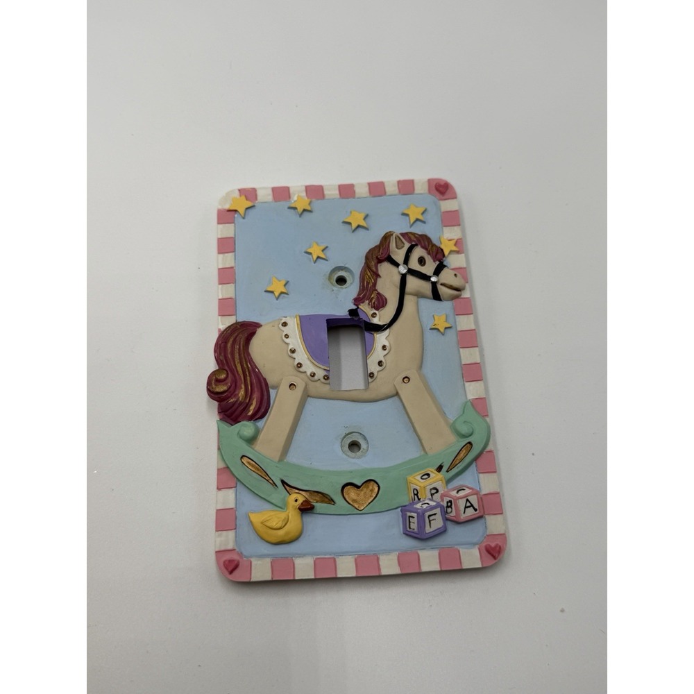Vintage Rocking Horse Light Switch Frame